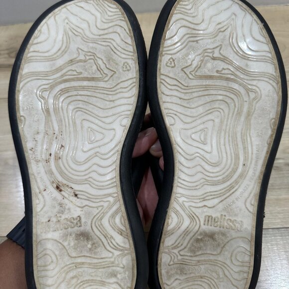 Melissa Shoes Womens Size 6 Platform Flip Flops Sandals‎ 37 EUR Vegan Rubber - Picture 6 of 8